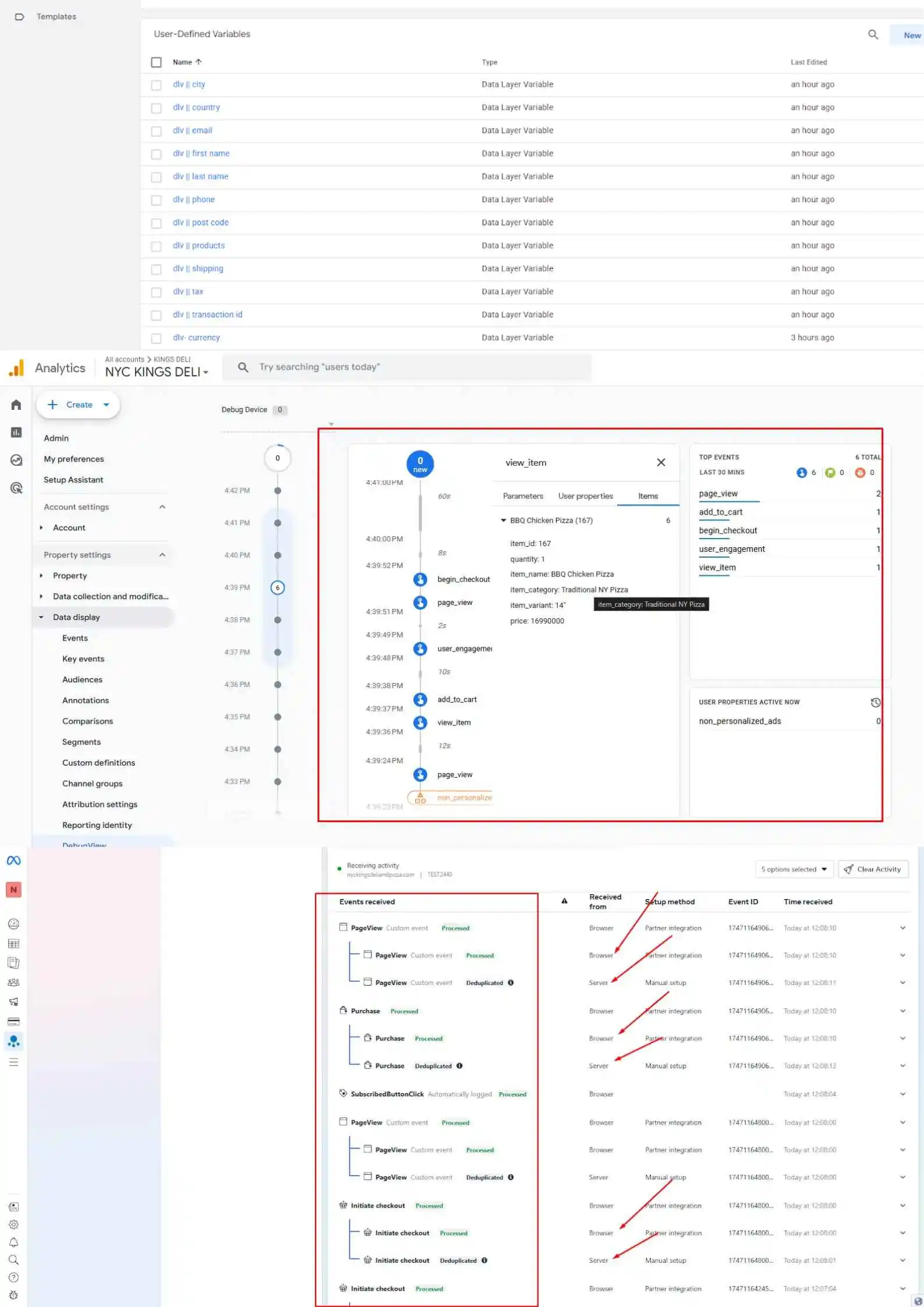 Google Tag Manager setup for Facebook Conversion API